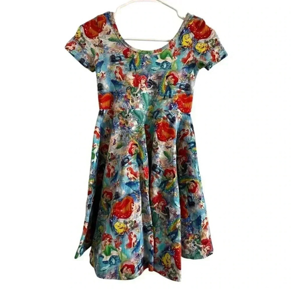 Wild Rich Kids Twirl Dress Girls Size 11/12 the little mermaid ariel Disney - Picture 2 of 10